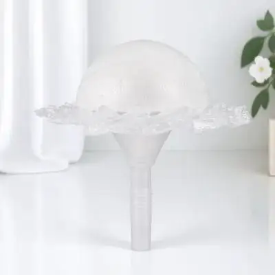 1Set Wedding Bridal Bouquet Holder Foam Half Ball Lace Handle Flower Stand for Fresh and Artificial Flowers Bouquet Holder view 6