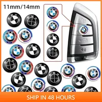 11/14mm Aluminum Car Remote Key Sticker Emblem Accessories For BMW 50th Kith F30 F10 E90 E34 E53 E61 E62 E93 GT X3 E46 X5 X6 E30