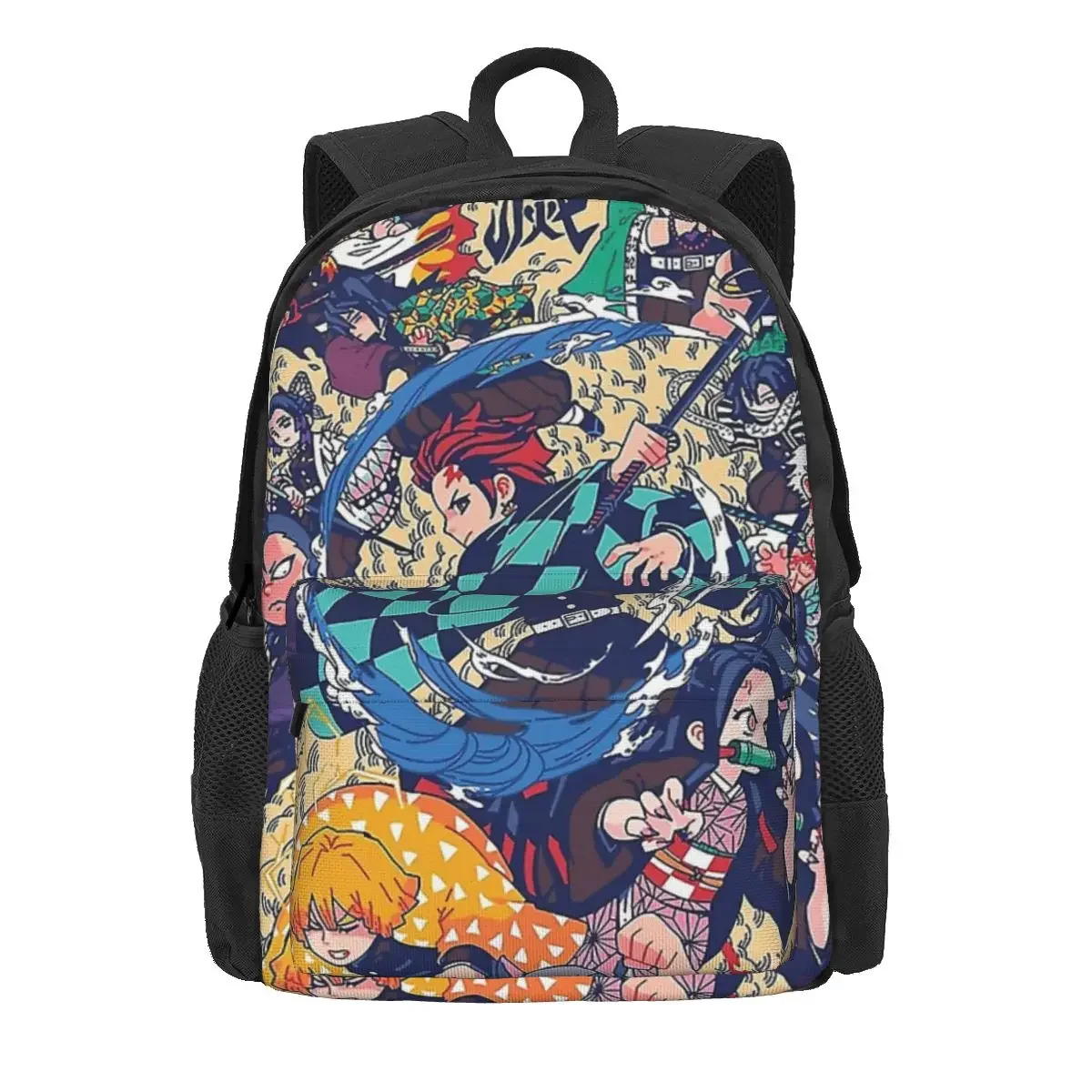 

Anime Demon Slayer Kamado Tanjirou Backpacks Boys Girls Bookbag Children School Bags Cartoon Kids Laptop Rucksack Shoulder Bag