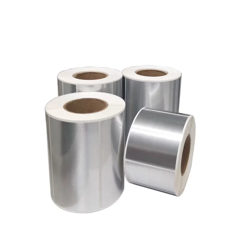 ورق ملصقات PET ذاتي اللصق من الفضة المصقولة، ملصق مكتب النقل الحراري/ورق طباعة ملصقات الباركود ذات الأصول الثابتة مقاومًا من iol #4