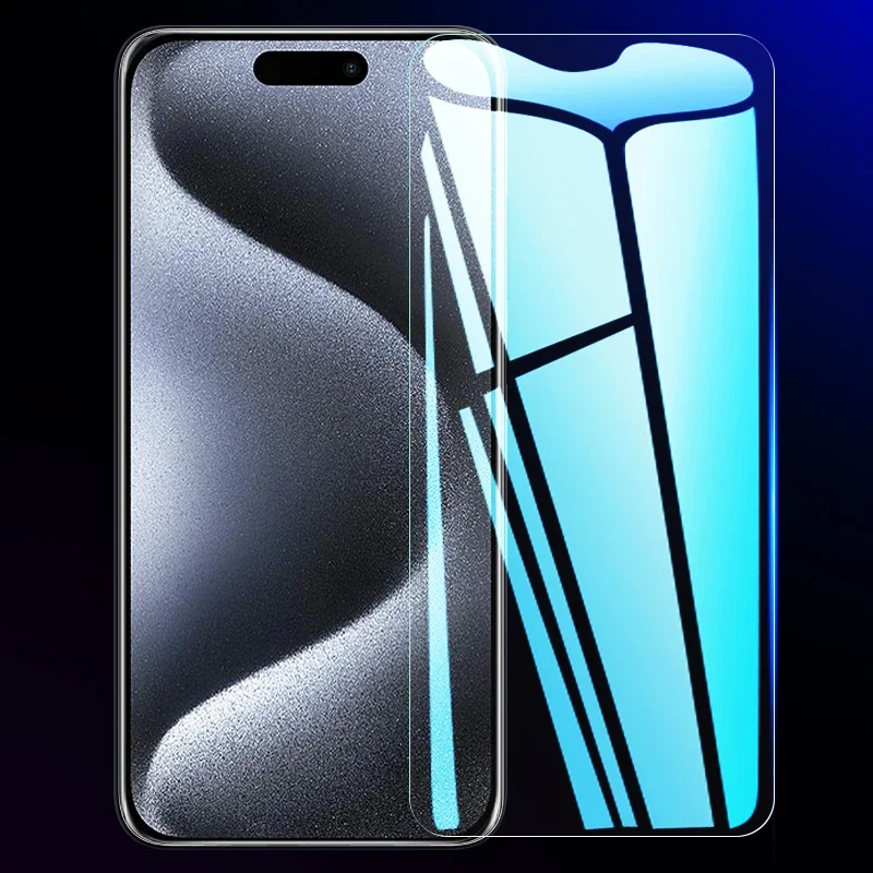 5 pezzi di vetro temperato trasparente per iPhone 13 14 15 16 Plus Pro Max protezione schermo per iPhone 13 Mini pellicola protettiva in vetro