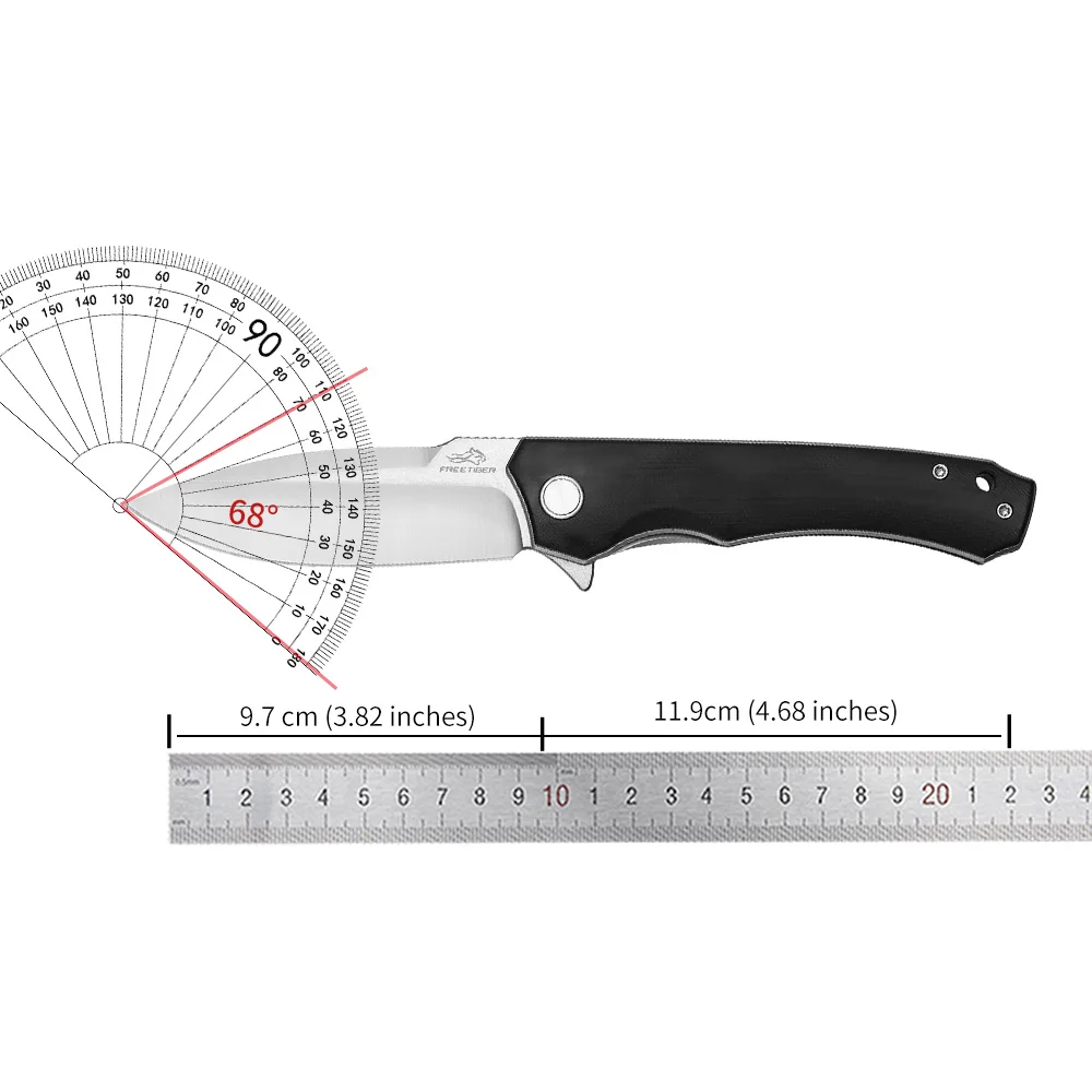 FREETIGER FT91 D2 Blade Folding Pocket Knife Outdoor Camping Survival Knives EDC Hand Tools for Box Cutter - view 6