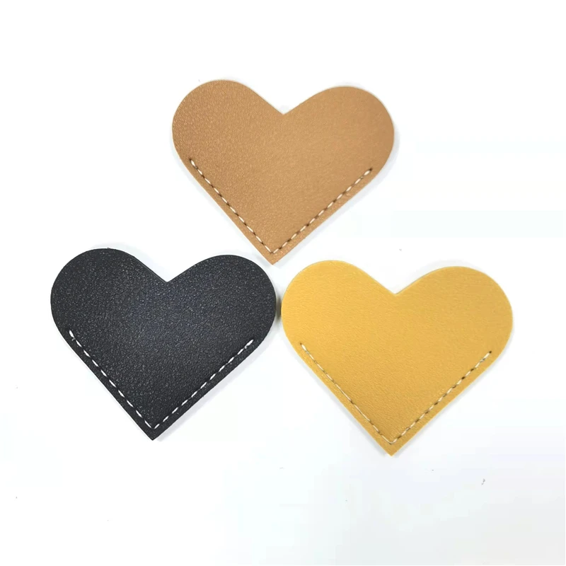 6PCS Love Bookmarks Simple Solid Color Heart Shaped Bookmarks Mini Book Folder Corner Protector Cute Handmade Book Reading Gift