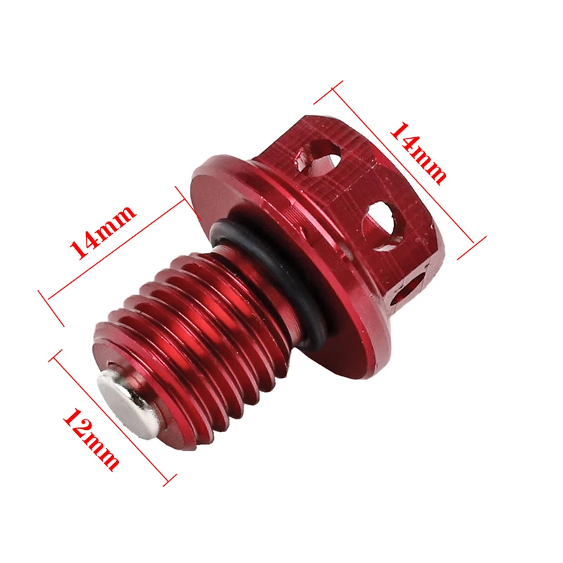 Motorcycle M12x1.5 Magnetic Engine Oil Drain Plug Washer Gasket For Honda Yamaha KTM HUSQVARNA Kawasaki Stree Motocross Parts