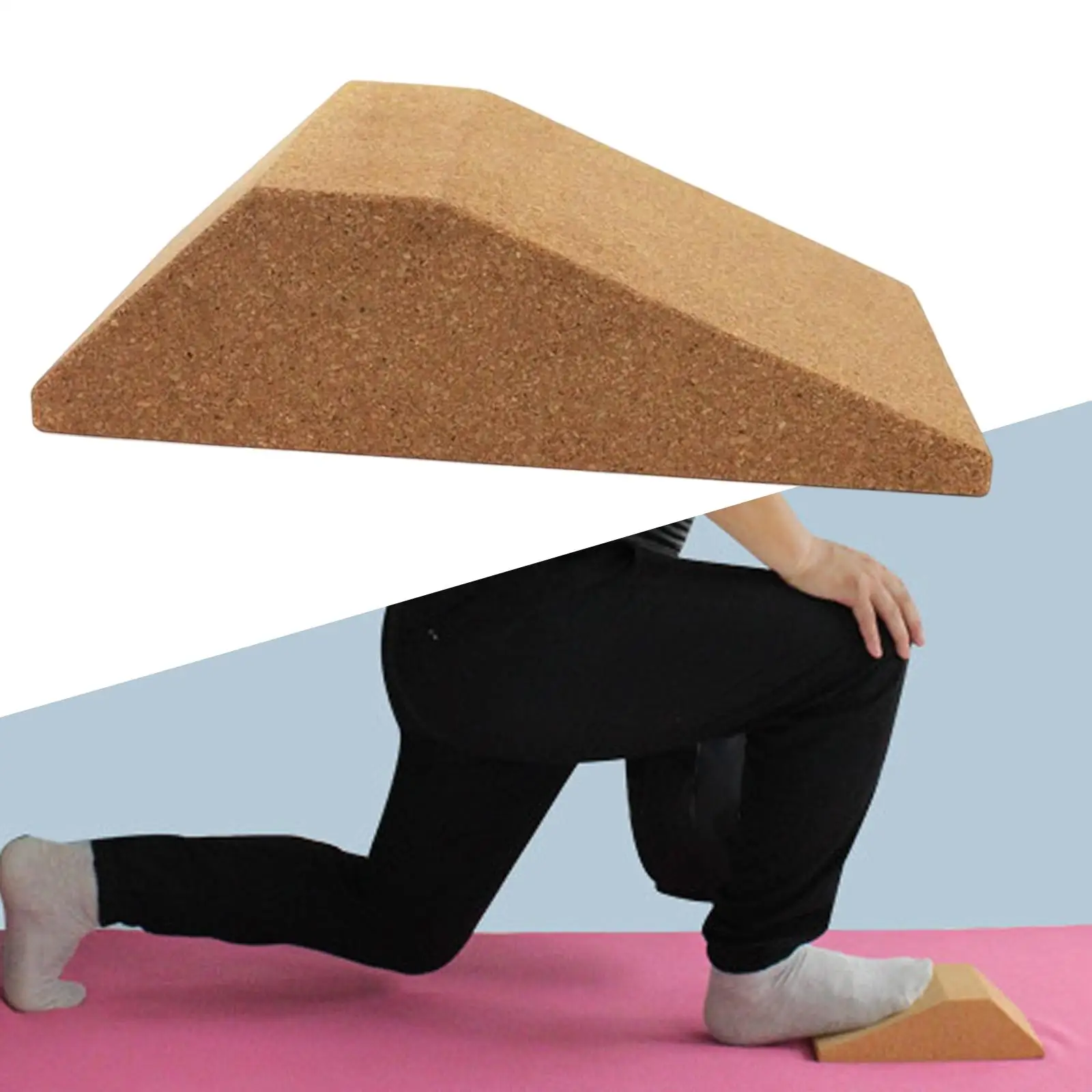 Cork Squat Wedge Block Exercise Brick Incline Board for Stretching Weightlifting