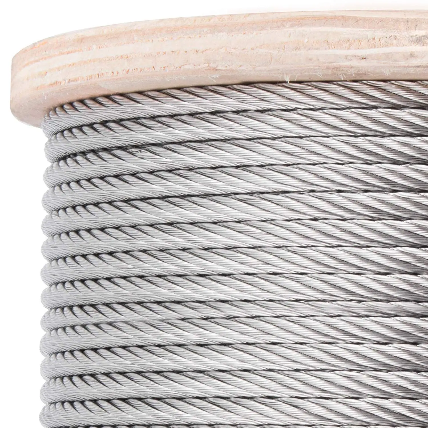 1/8" T316 Stainless Steel Cable 1x19 Steel Wire Rope Cable for Deck Cable Railing Kits DIY