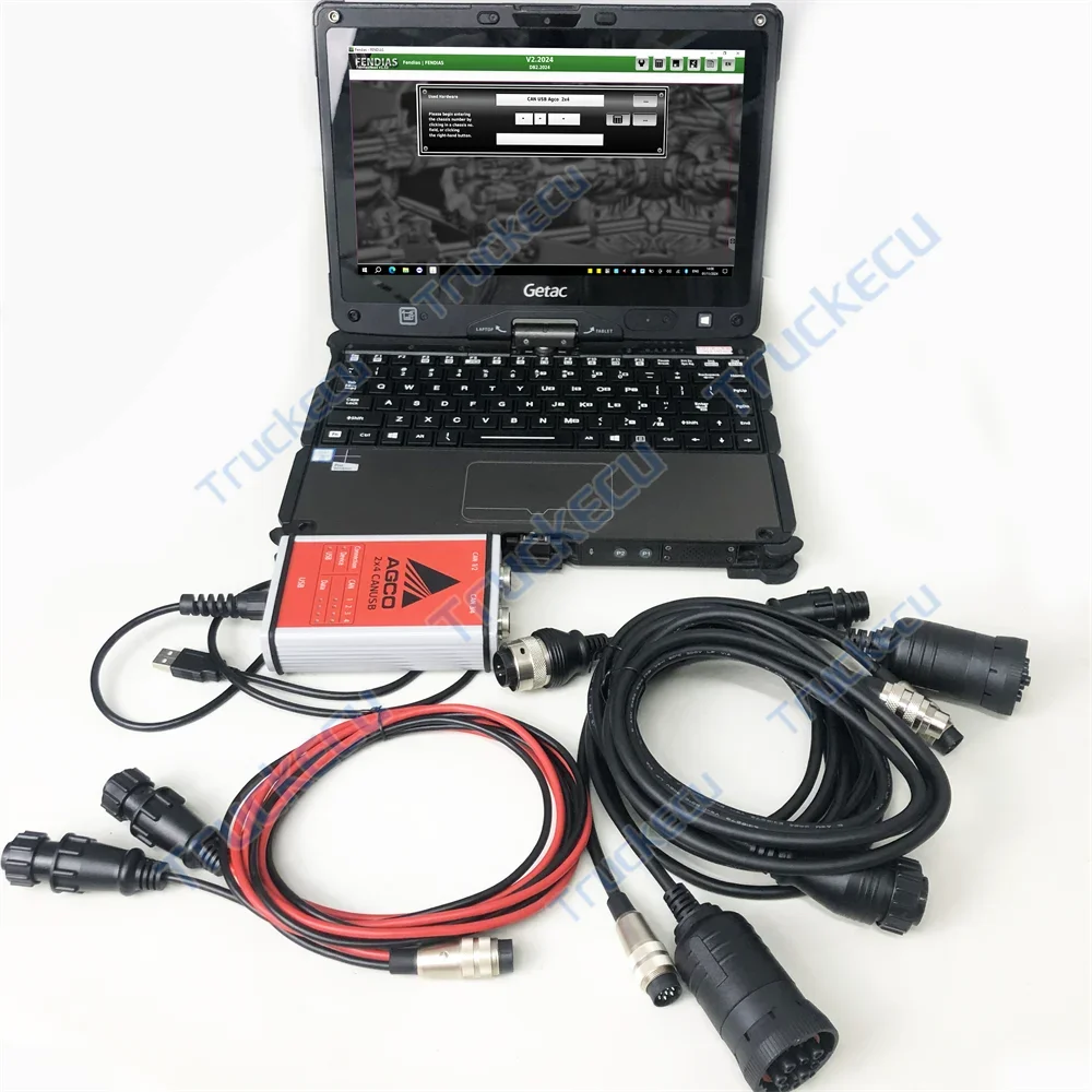 getac Laptop for AGCO FenDias FENDT for Challenger FELLA Tractors Diagnostic Tool Canbus 2x4 EDT Electronic Diagnostic Tool