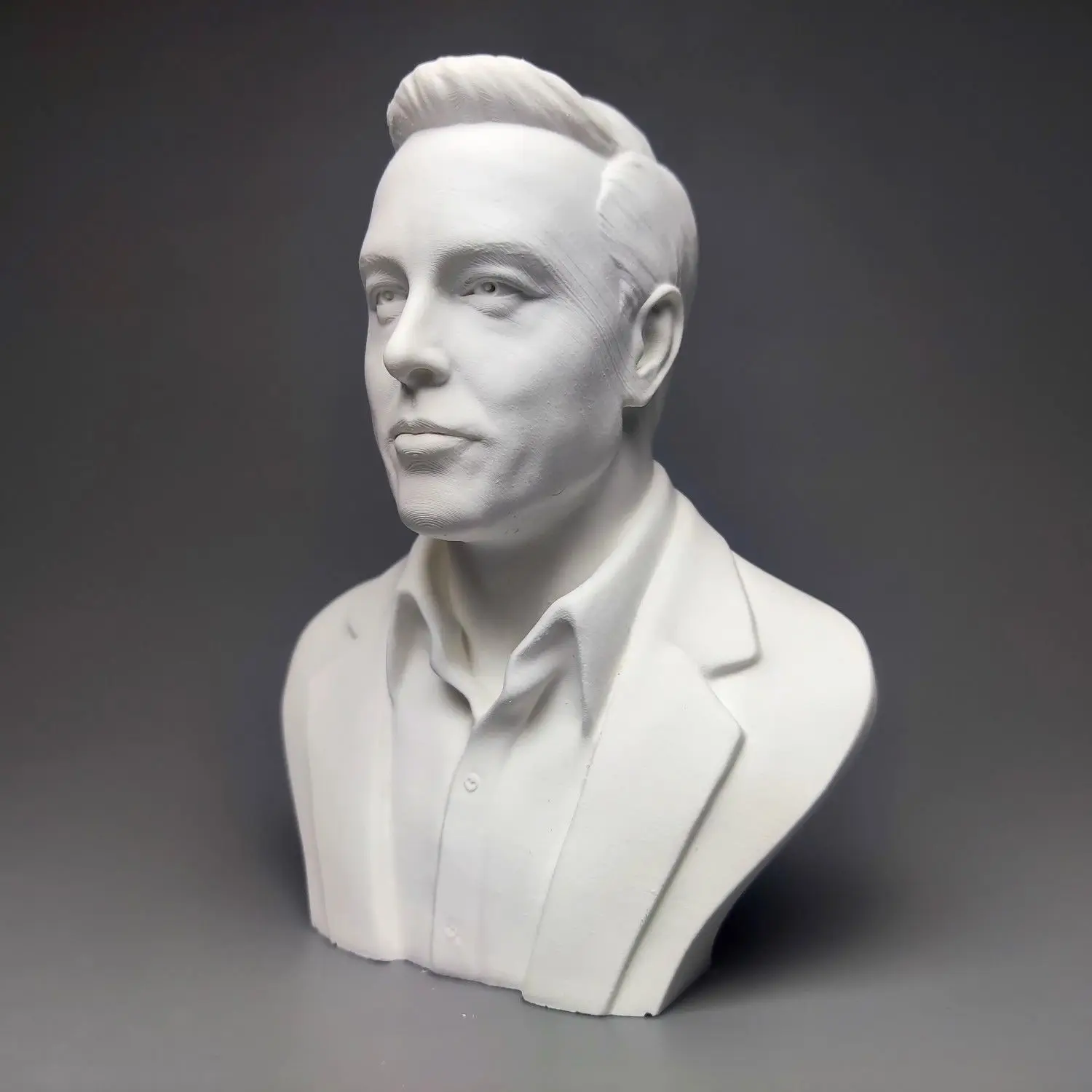 Technology madman Musk bust plaster ornaments like sculpture bust model