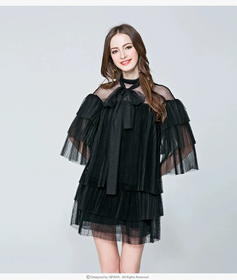 

Spring Summer New High Waist Puffy Knot Cake Skirt Me Lace Dr Fairy T Princ Dr Maid of Gown