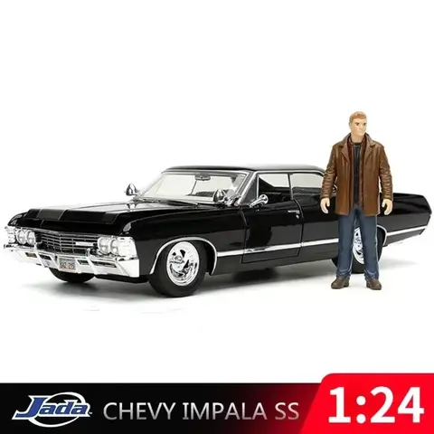 Jada 1:24 1967 Chevrolet Impala SS Sport Sedan Högsimulering Diecast Metalllegering Modellbil CHEVY Leksaker för Barn Presentsamling 10 best sales Chevy-leksak - №1
