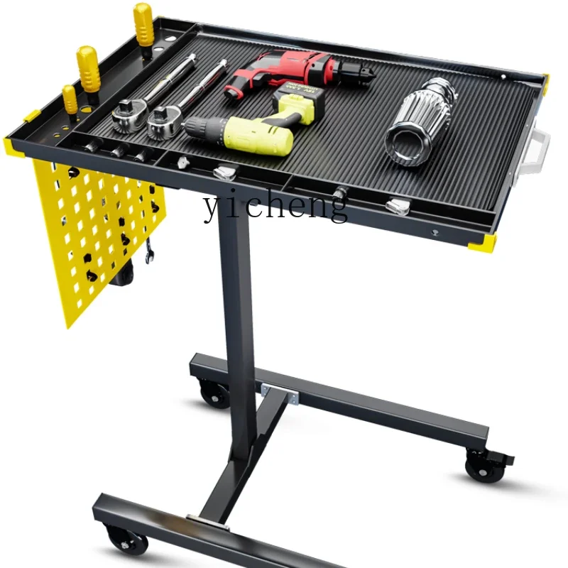 lift table engine repair parts storage workshop mobile tool cart trolley auto repair tools