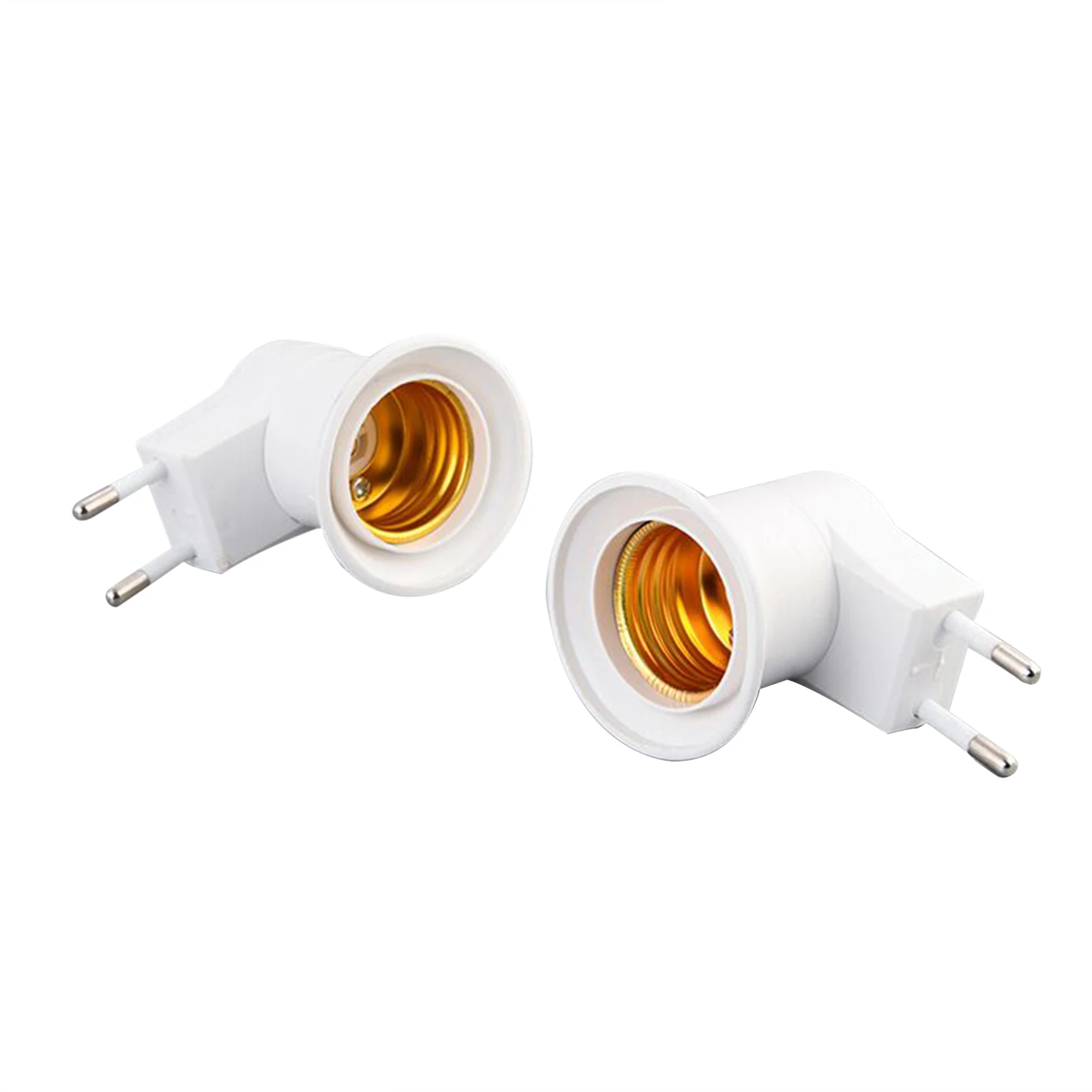 EU Plug EU Plug to E27 Adapter LEDs Light B-ulb Converter Socket Holder with ON/OFF Button  Portable E27 Adapter