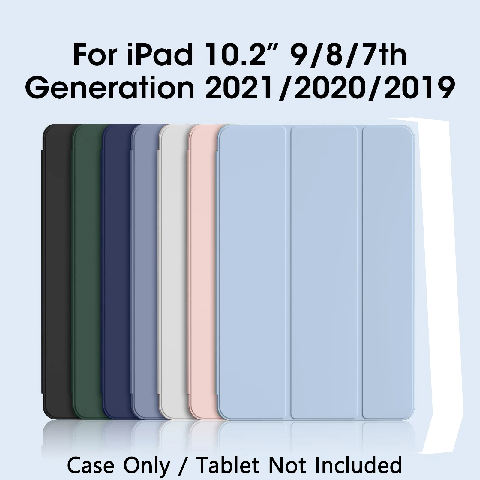 For iPad 9th Generation Case 2021/iPad 8th Generation Case 2020 10.2 Inch Magnetic Cover, iPad 7th Gen 2019 Case with Soft Shell
