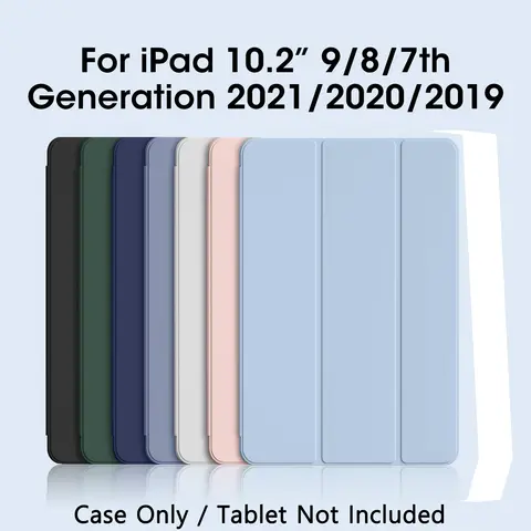For iPad 9th Generation Case 2021/iPad 8th Generation Case 2020 10.2 Inch Magnetic Cover, iPad 7th Gen 2019 Case with Soft Shell