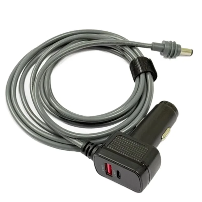 A97I-For Starlink Mini Power Cable 12V-24V Adapter To DC Power Cable PD Cable 60W Digital Display Car Accessories