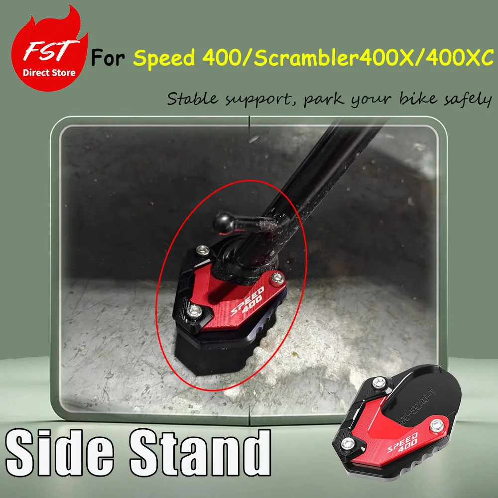 For Speed 400/Scrambler 400X/400XC modification accessories: side support, foot support, enlarged base seat