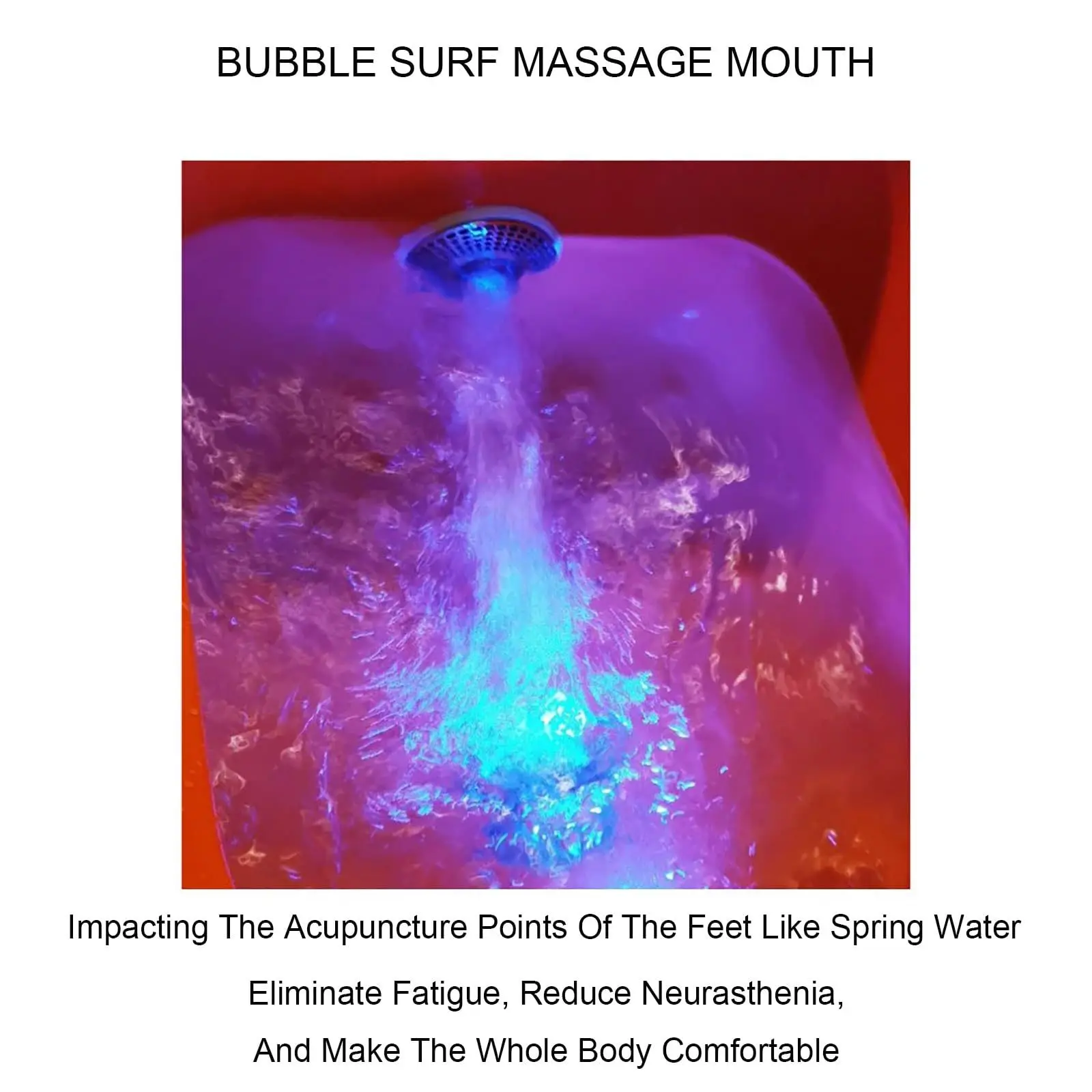 New Massage Bubble Bath Bucket Foot Spa Basin with Wave for Home Use