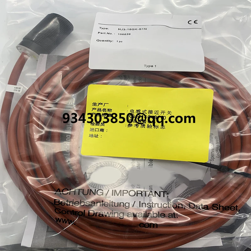 

brand new Proximity switch NJ3-18GK-S1N NJ3-18GK-S1N-5M NJ3-18GK-S1N-10M One year warranty