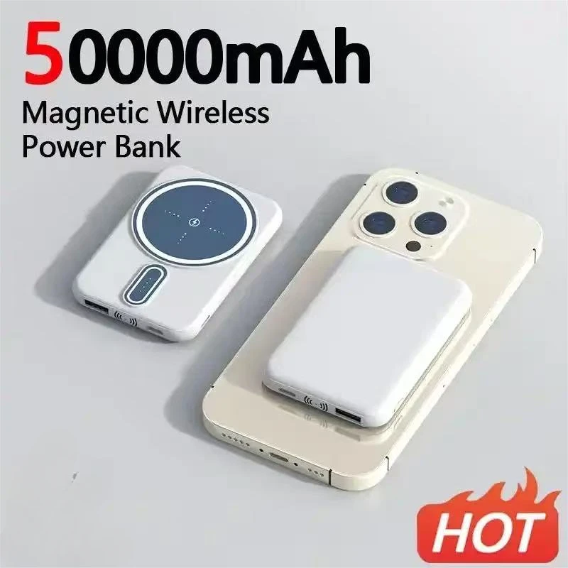 20000mAh Magnetic Power Bank For Magsafe Portable Charger Wireless Fast Charging External Battery for Samsung iPhone 13 pro max