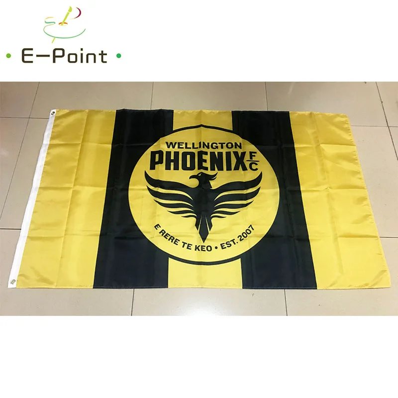 Bandera de la Liga de Australia, decoraciones navideñas para el hogar, regalos de Banner, Wellington, Phoenix FC, 3 pies x 5 pies (90x150cm)