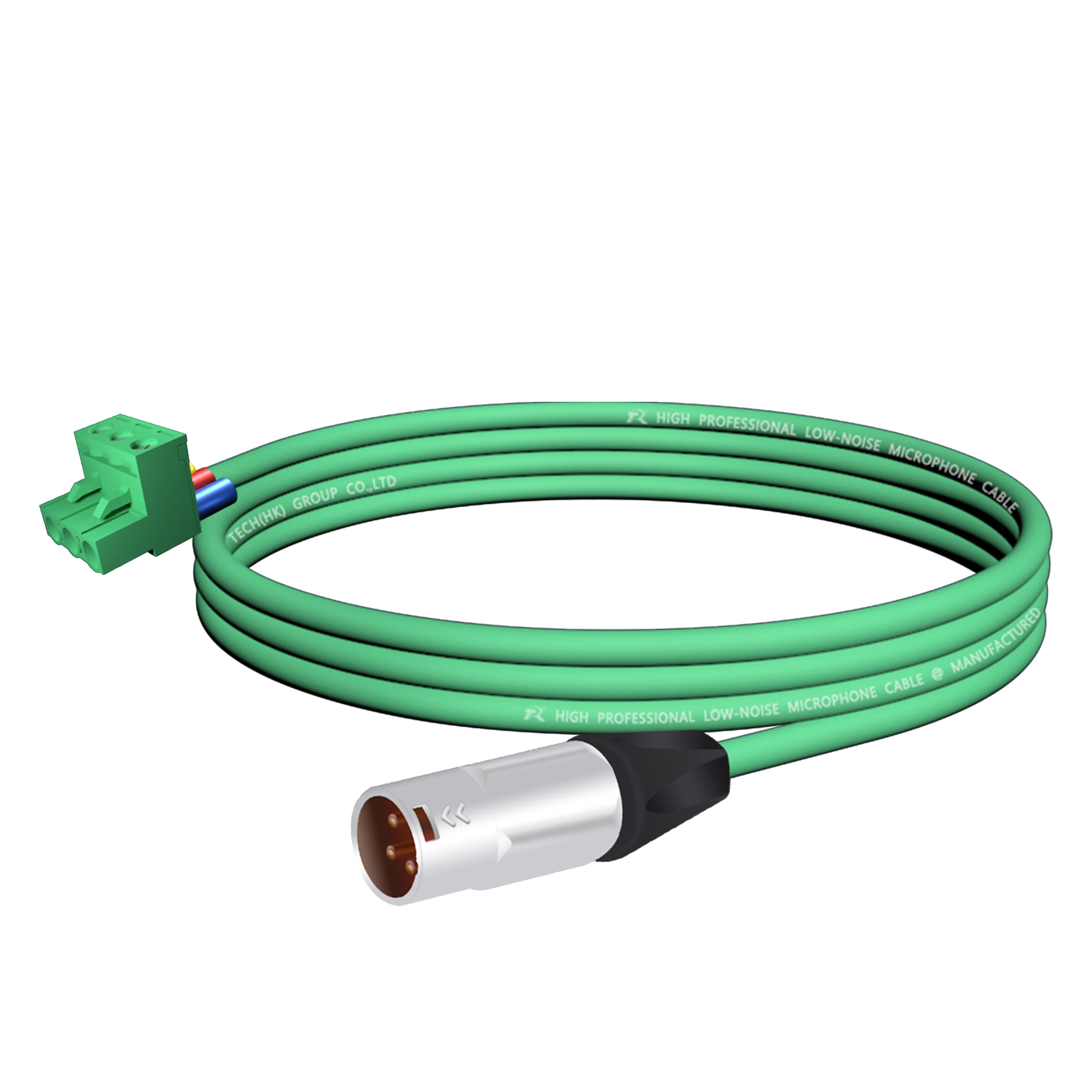 Poliertes Metallgehäuse, Zugentlastung, Phoenix-zu-XLR-Buchse/-Stecker-Audiokabel, 3-polige Schraubklemme, geräuscharmes, abgeschirmtes Kabel – Detail 5