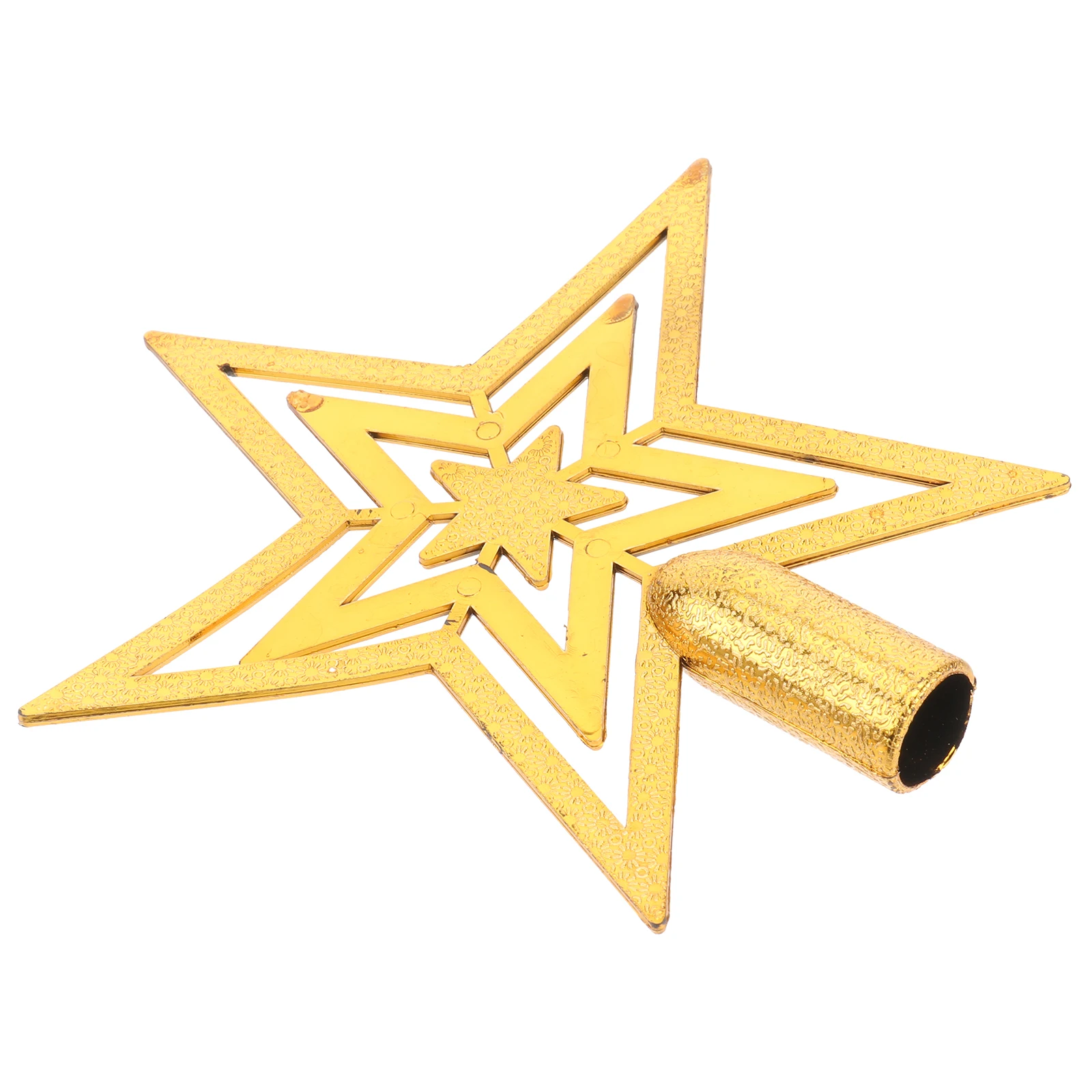 

Ornament Christmas Tree Top Five-pointed Star Home Decor Modern Topper Pentagram
