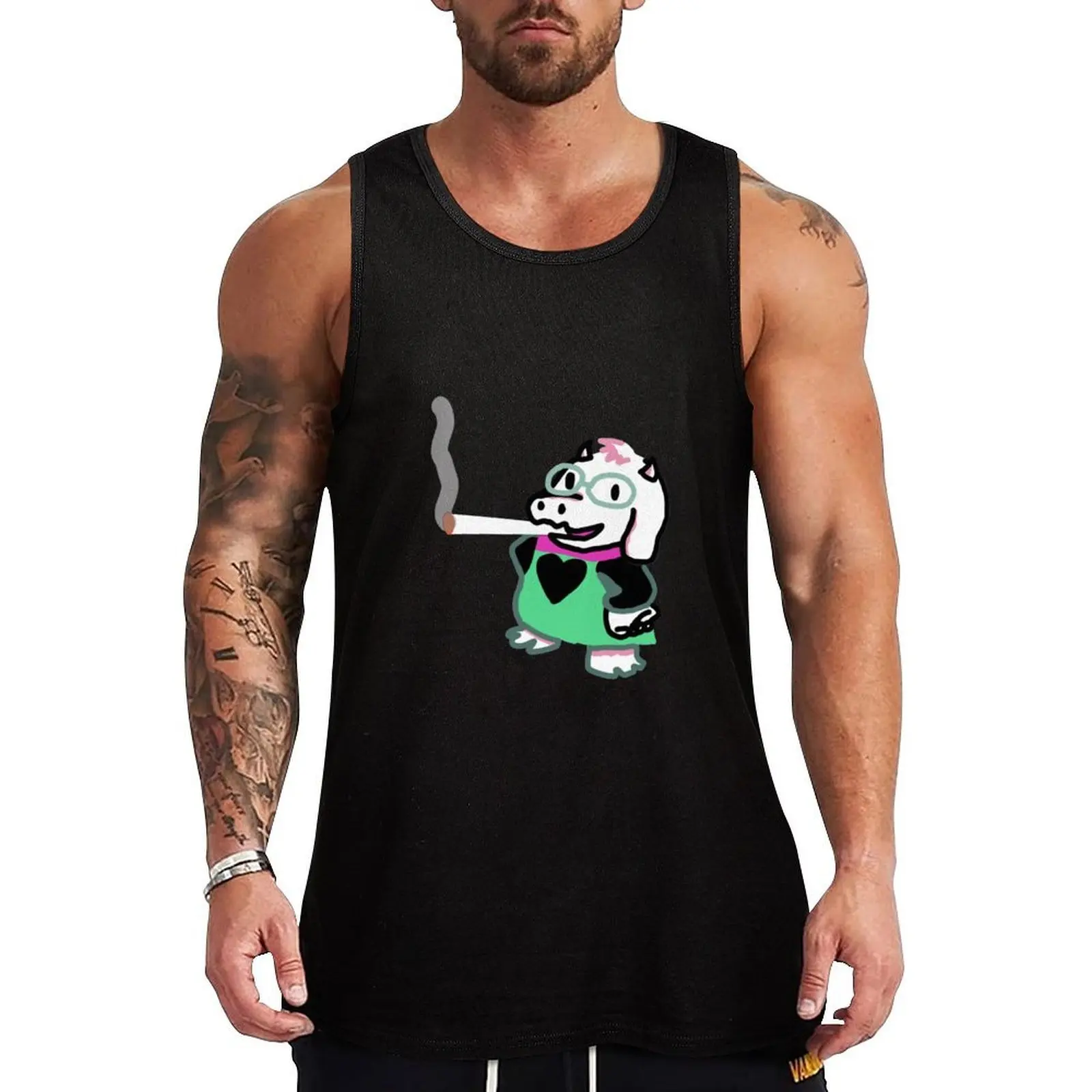 Ralsei Blunt design Tank Top Durable Tank Top Wrinkle Resistant Casual Sleeveless