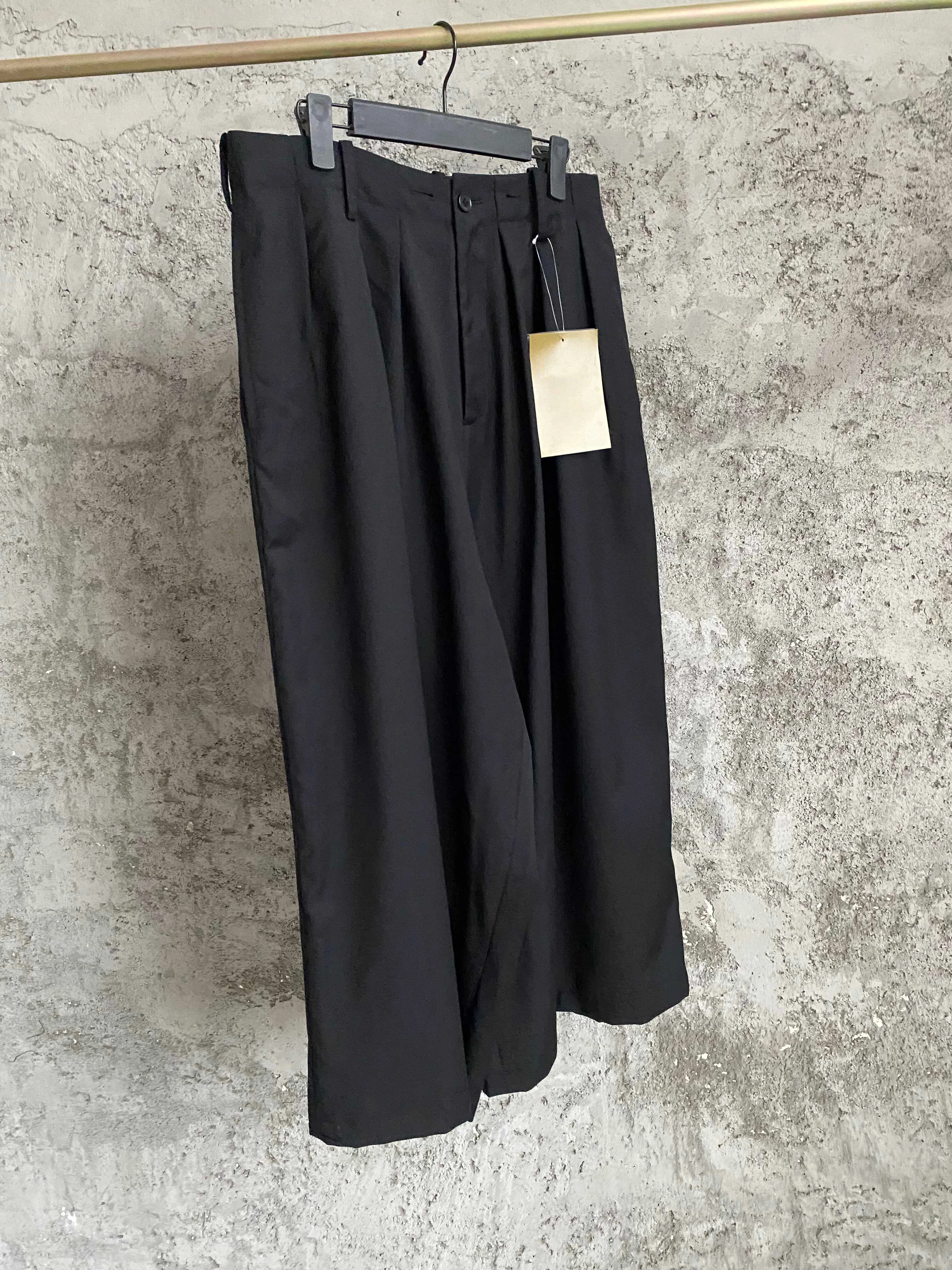 TOP-YAMAMOTO Japanese original dark trend men's versatile loose pleated nine-inch pants and lantern pants