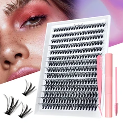 280 Clusters Fluffy Dramatic Thick Volume Eyelashes Natural Lashes Fake Lashes Eyelashes Individual Lashes Russia 30D/40D/50D