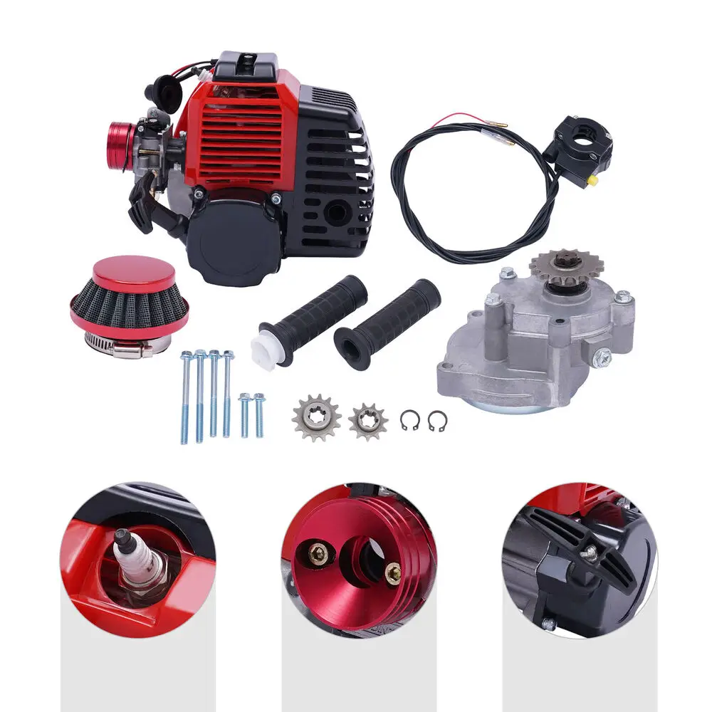 49CC 2-Stroke Gas Petrol Bicycle Motor Engine Kit for Chain Scooter