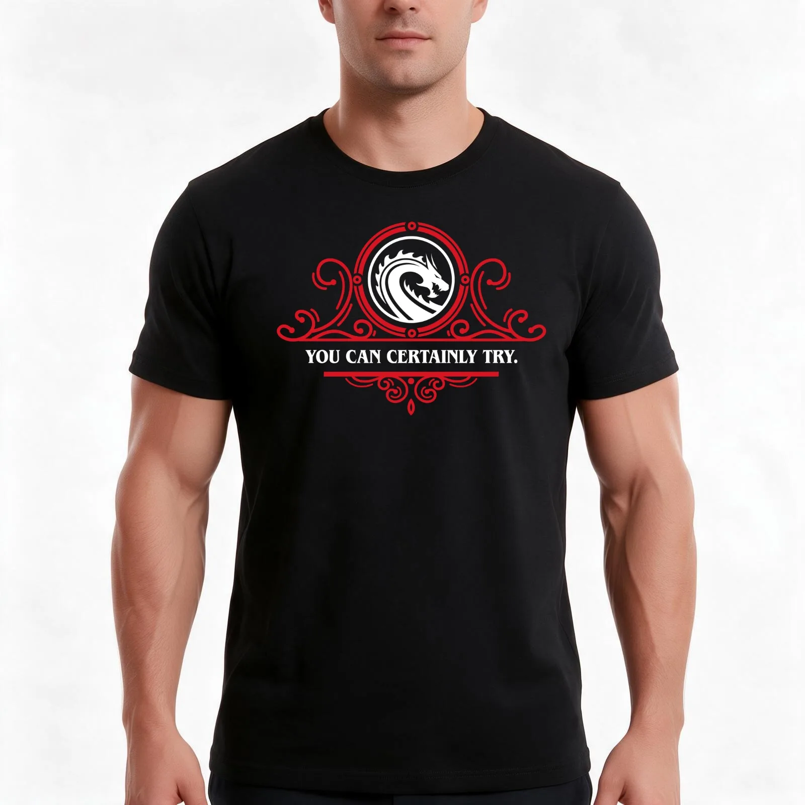 Narrator Quotes You Can Certainly Try Gaming T-Shirt, Summer Casual Cotton Tee, Oversized Streetwear Tops, Vintage Graphic Print