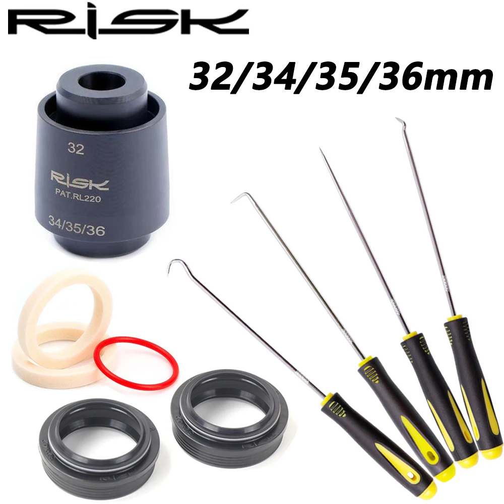 32/34/35/36mm MTB Bike Fork Seal Wiper Tool Set Bicycle Suspension Oil Seal Driver Installation Tools Dust Seal Oil Sponge Kit