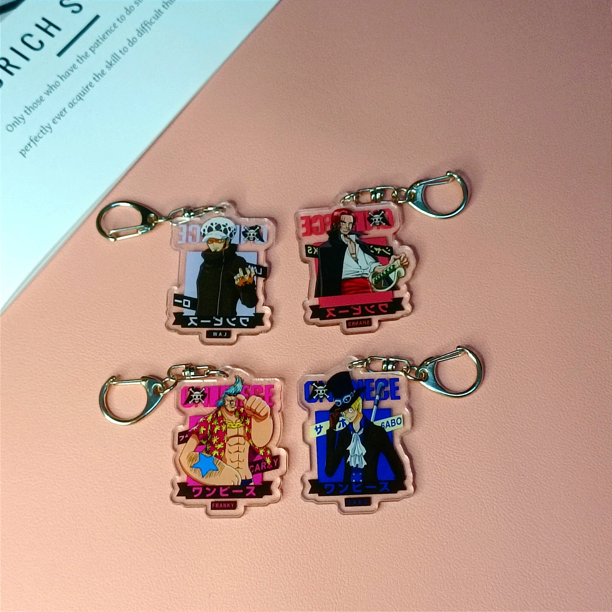 Anime Acrylic Keychain- Luffy Zoro y2k Cartoon Character Pendant, Suitable for Bags and Keys,cosplay gifts Perfect Gift for Fans