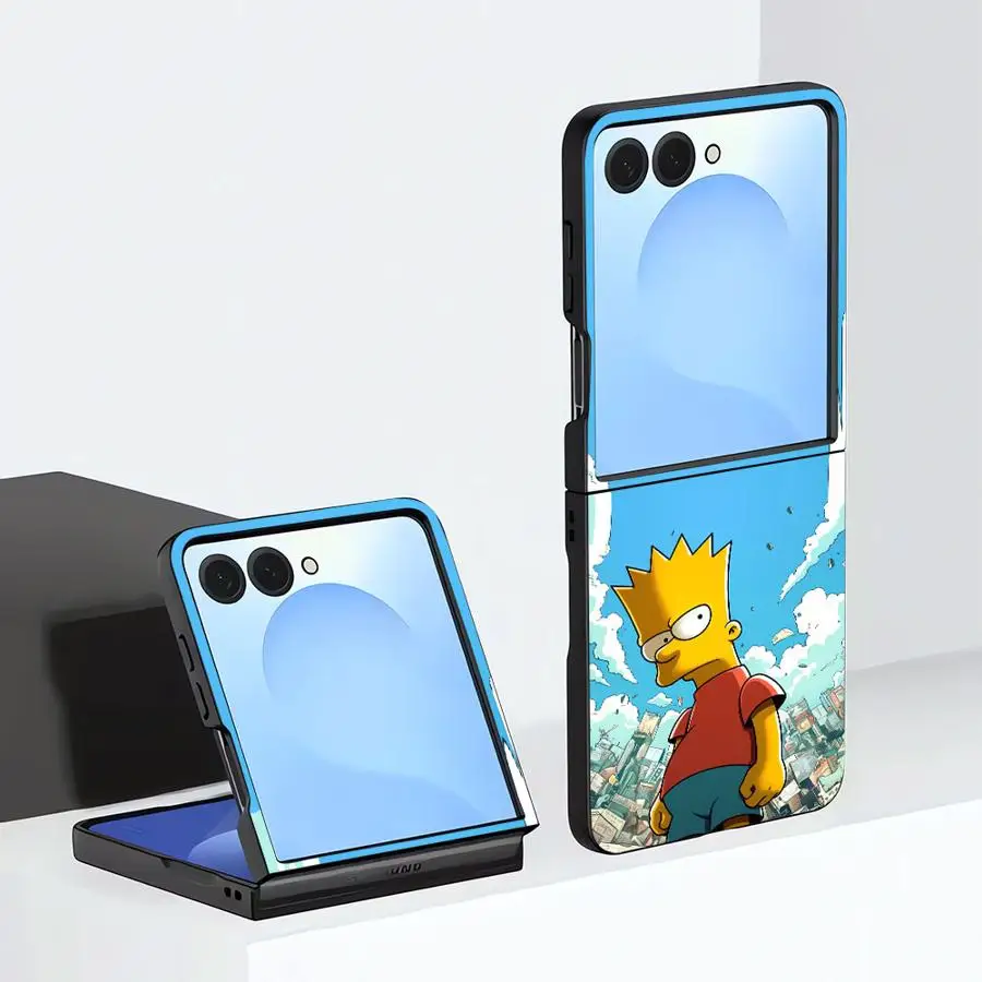 Phone Cover Case for Samsung Galaxy Z Flip 8 Z Flip4 Z Flip5 ZFlip7 FE Z Flip 7 6 5 4 Z Flip6 ZFlip8 Funny Cool Simpsons