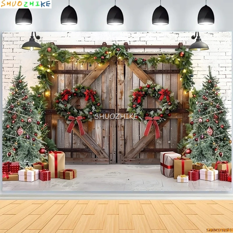 ديكور مهرجان للتصوير الفوتوغرافي لغرفة المعيشة ، خلفيات للعام الجديد والعطلات ، خلفية حفلة الموقد ، الشتاء ، عشية عيد الميلاد ، JS-12