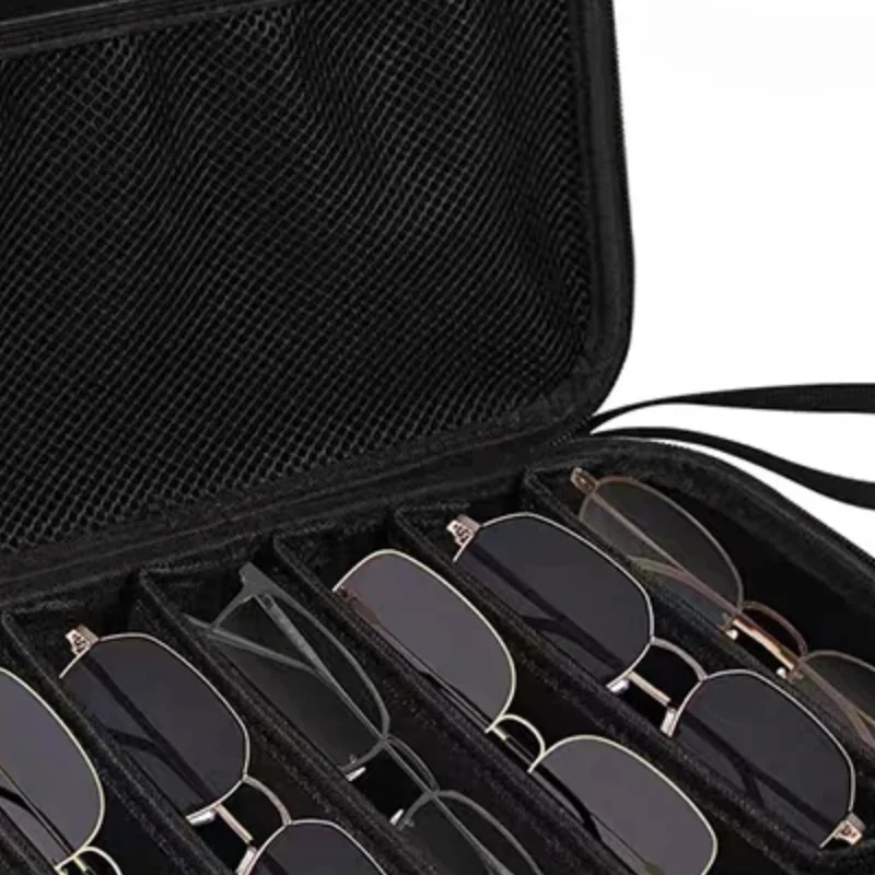 قابل للتعديل 4/7 فتحة حامل النظارات صندوق تخزين النظارات الشمسية المحمولة المنظم حامل تخزين مكبرة #1