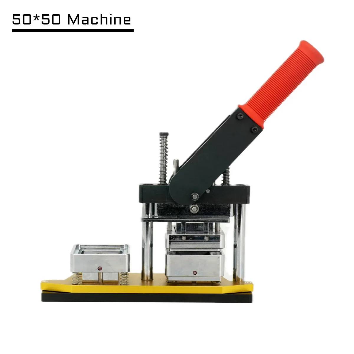 Fridge Magnet Button Making Machine, 50*50mm Square Refrigerator Magnets Maker Machine+Cutter+100pcs materials set