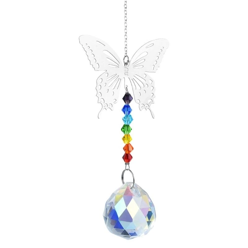 

Sparkling Crystal Suncatchers Butterfly Pendant for Home Garden Hanging Decors
