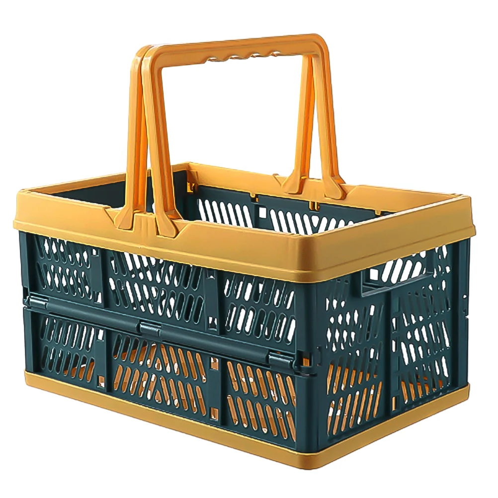

Folding Storage Basket Large Capacity Waterproof Sturdy Portable Kids Toys Books Snacks Sundries Organizer Plastic Case