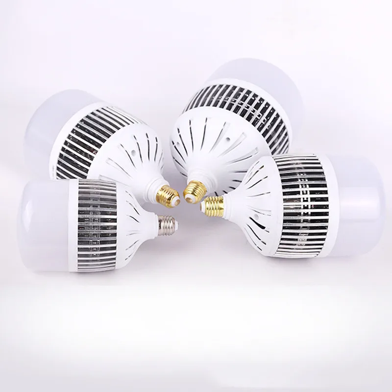 Pop High Power 50W 80W 100W 150W 200W LED Bulb Light E40 E27 LED Lamp High Bright LED For Warehouse Engineer Square