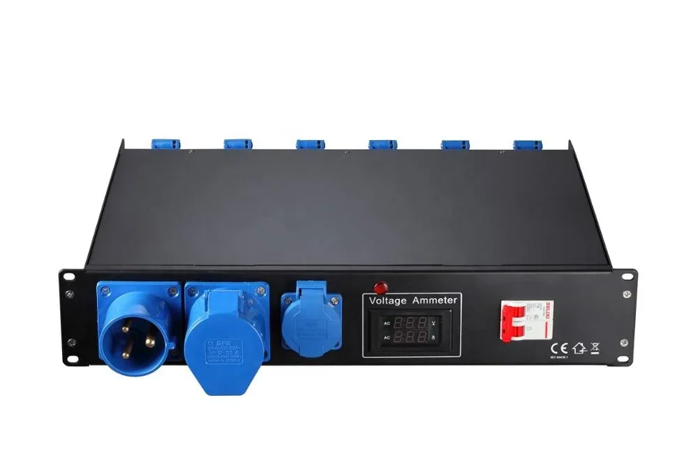 stage lighting dmx 16A CEE power distributor box