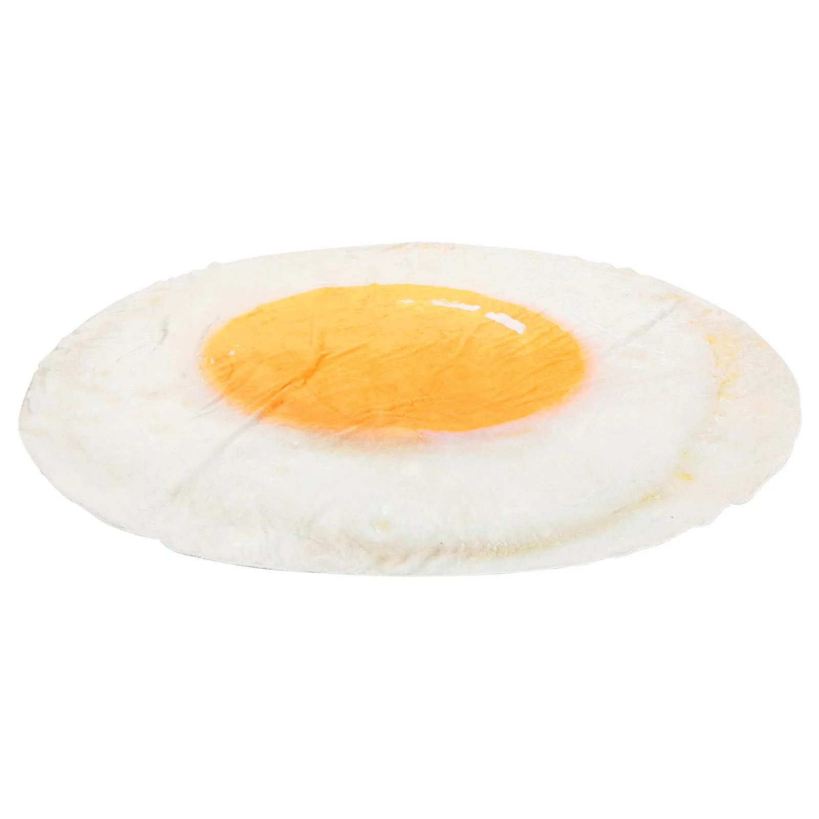 

1pc Realistic Egg Blanket Round Food-Themed Soft Warm Throw For Camping Nap Home Office Bedroom Winter Autumn Use