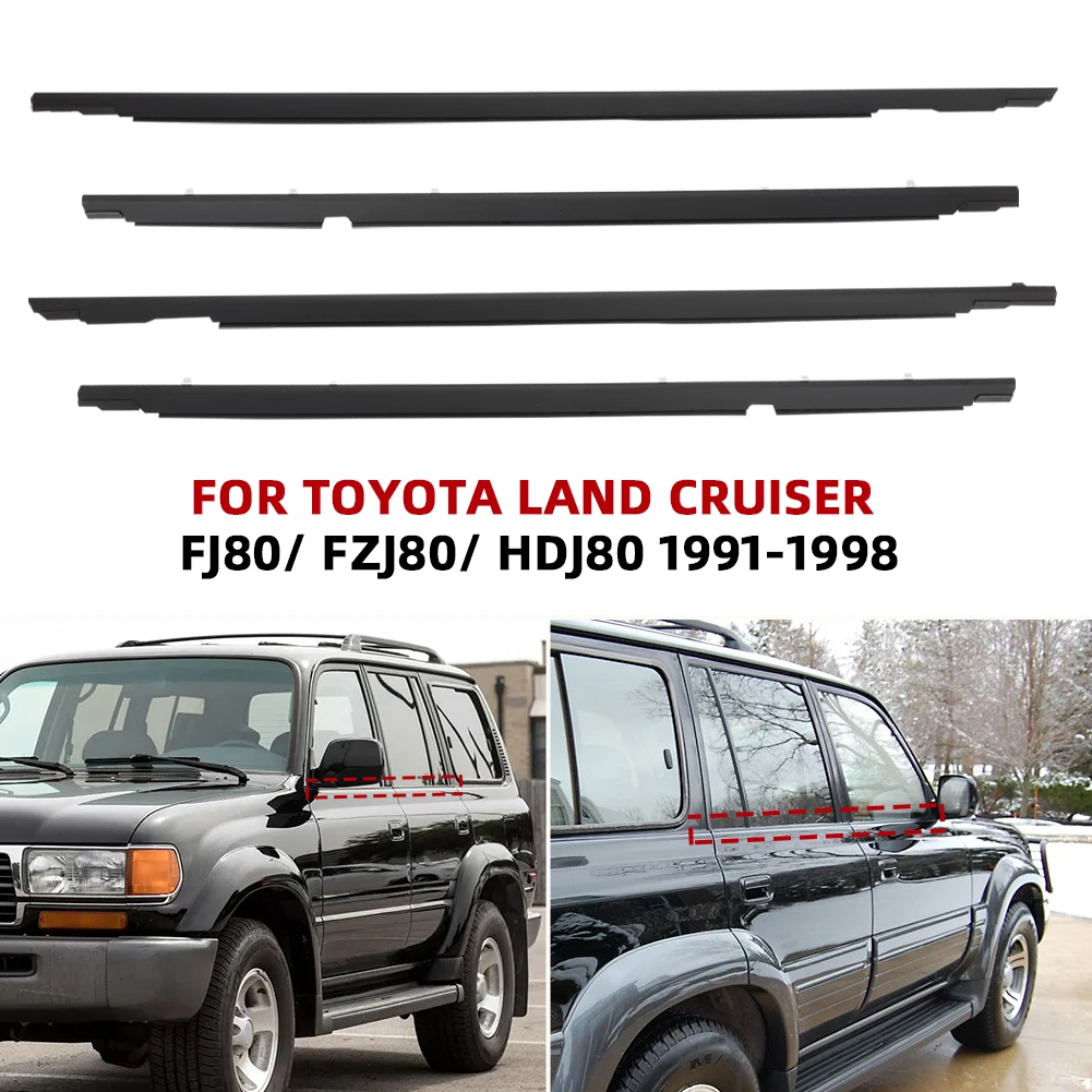 For Toyota Land Cruiser LC80 80 Series LX450 1991-1998 Car Window Sealing Strips 75710-60021 75720-60021 75730-60020 75740-60020