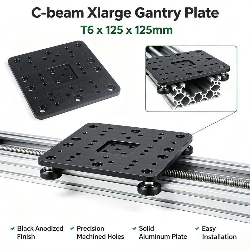 OpenBuilds C-Beam XLarge Gantry Plate Aluminum Alloy Plate for C-Beam CNC Router 3D Printer Machine Parts