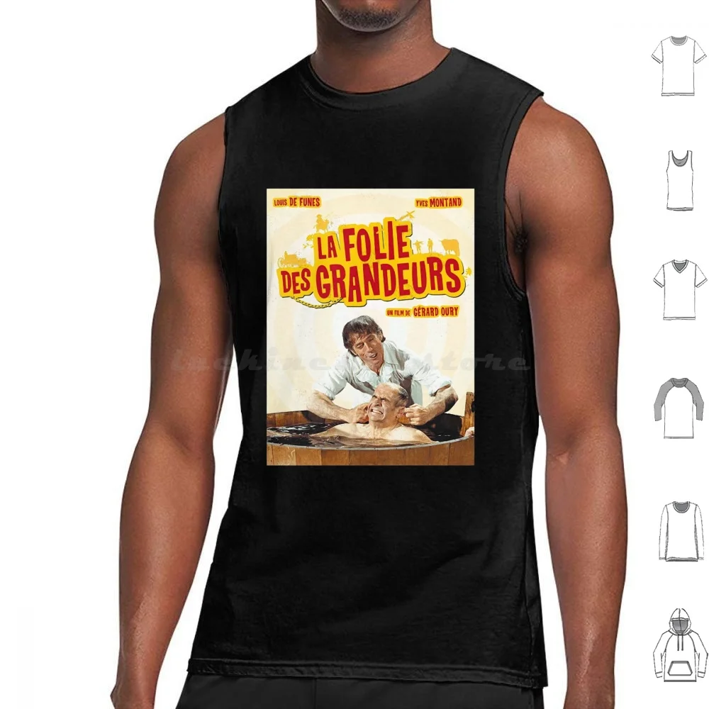 La Folie Des Grandeurs ( Delusions Of Grandeur )-1971 Classic Louis De Funes Comedy Movie Poster Vest Cotton Men Women Diy