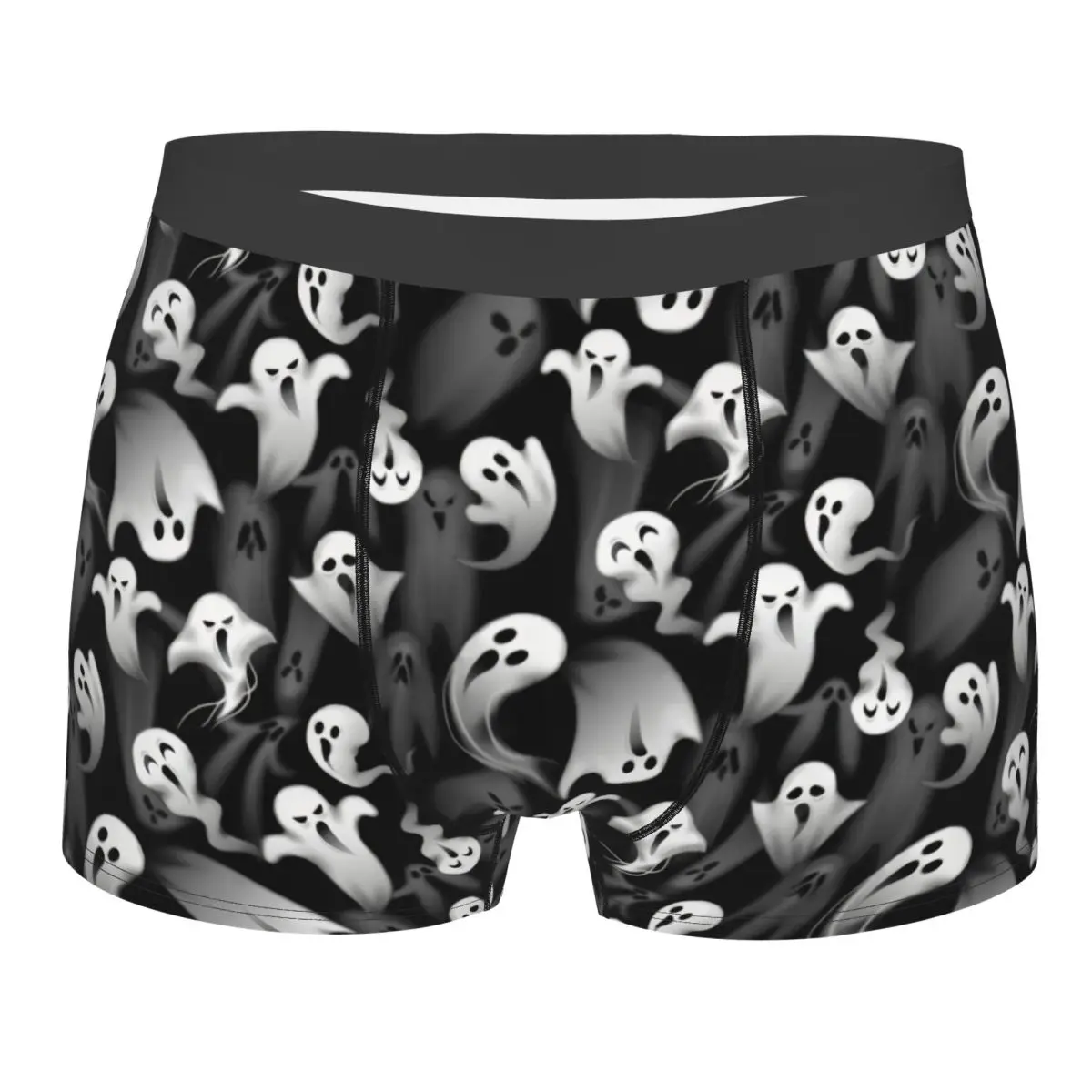 

Custom Halloween Ghost Boxers Shorts Men Briefs Underwear Novelty Underpants