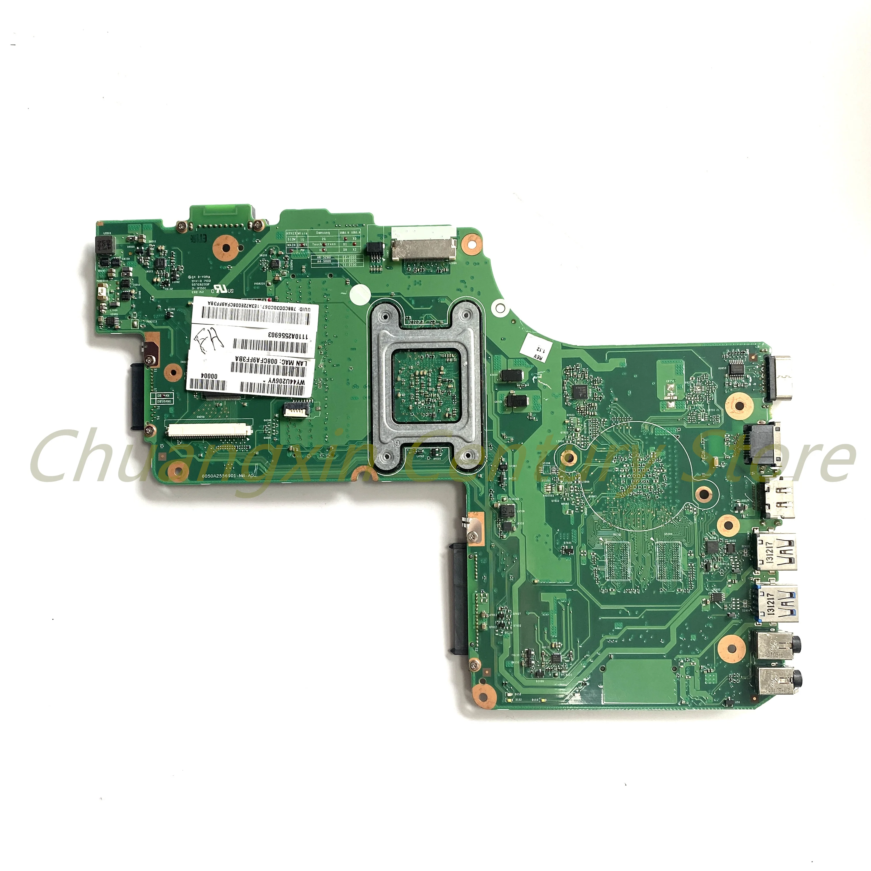 Adecuado para la placa base del ordenador portátil Toshiba Satellite C50D C55D C55D-A 6050A 2556901 -MB-A03 con CPU EM210 /AM500 100% probada