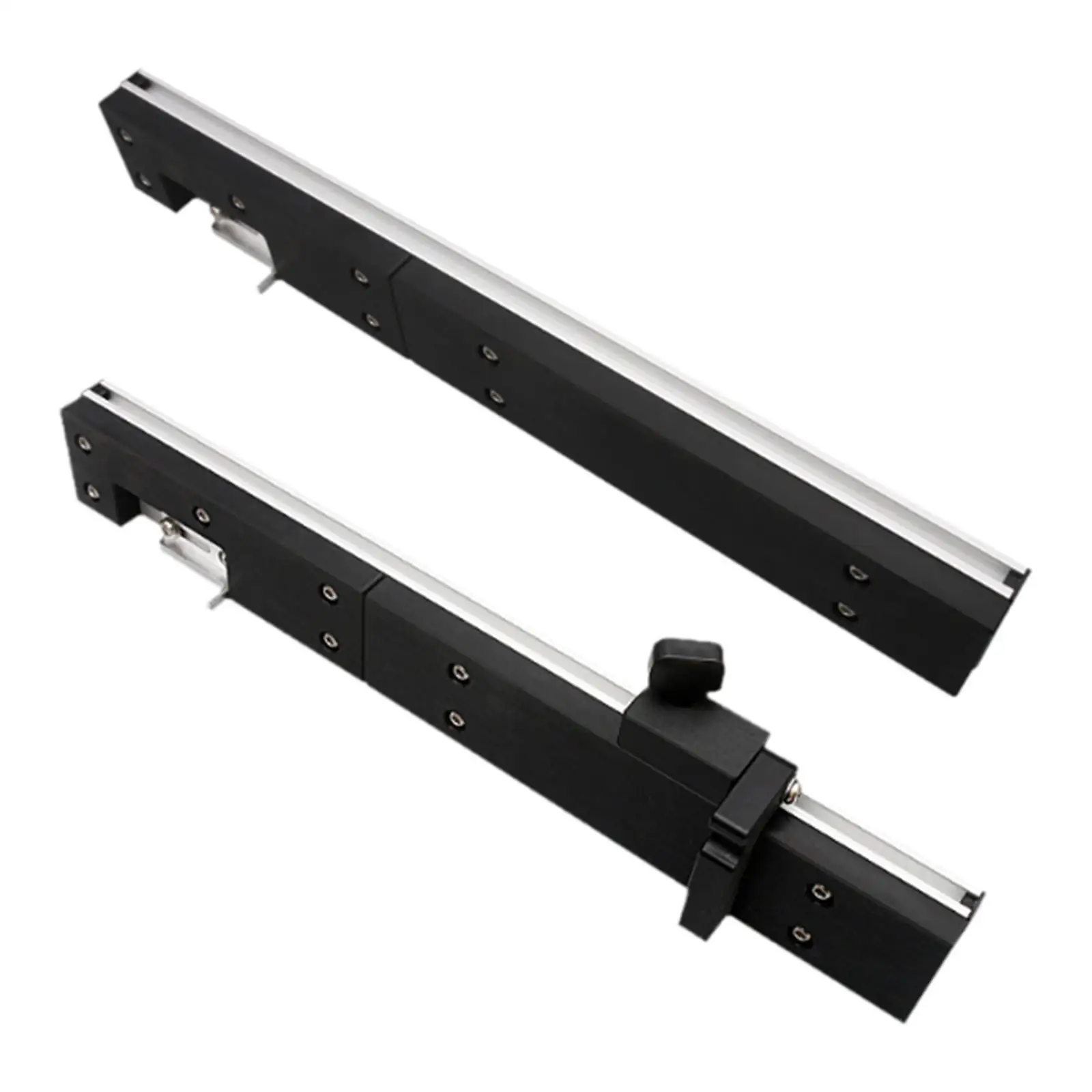 

Compact Miter Gauge Fence Metal Track Fence for Table Saw Woodworking Tools Assembly for Home Workshop