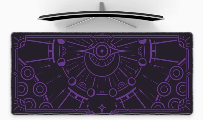 

Natural Rubber Big Waterproof and Dirt Resistant Mouse Pad with An Oversized Ancient Greek Eye Smooth and Thickened Mat for Men