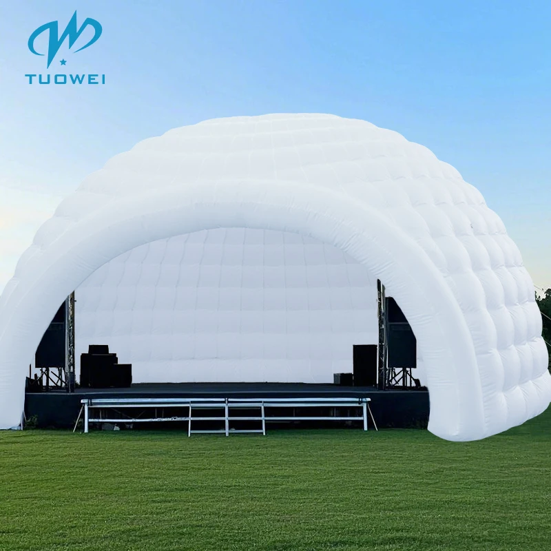 4.5x4x2.8m インフレータブルイグルーテント 屋外大型ポータブルテント 220w送風機付き 誕生日パーティー 展示会 キャンプ フェスティバル用